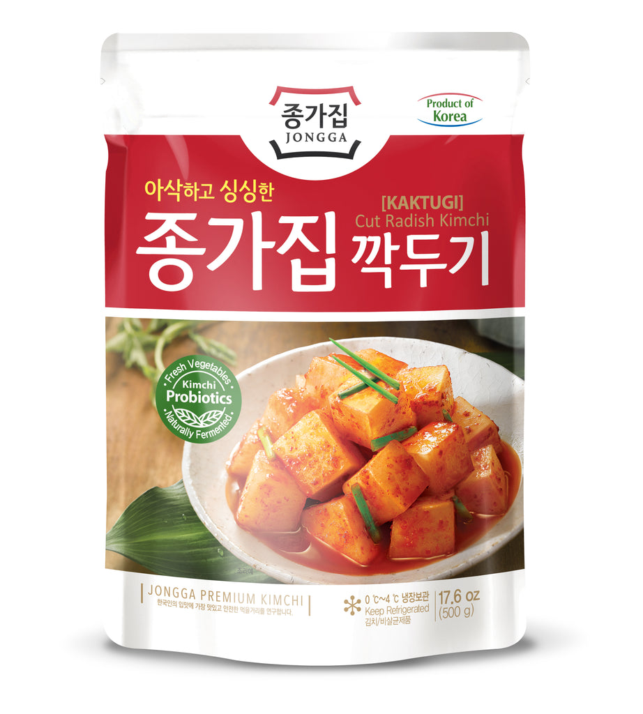 Jongga kaktugi kimchi cut radish 500g - K-Mart