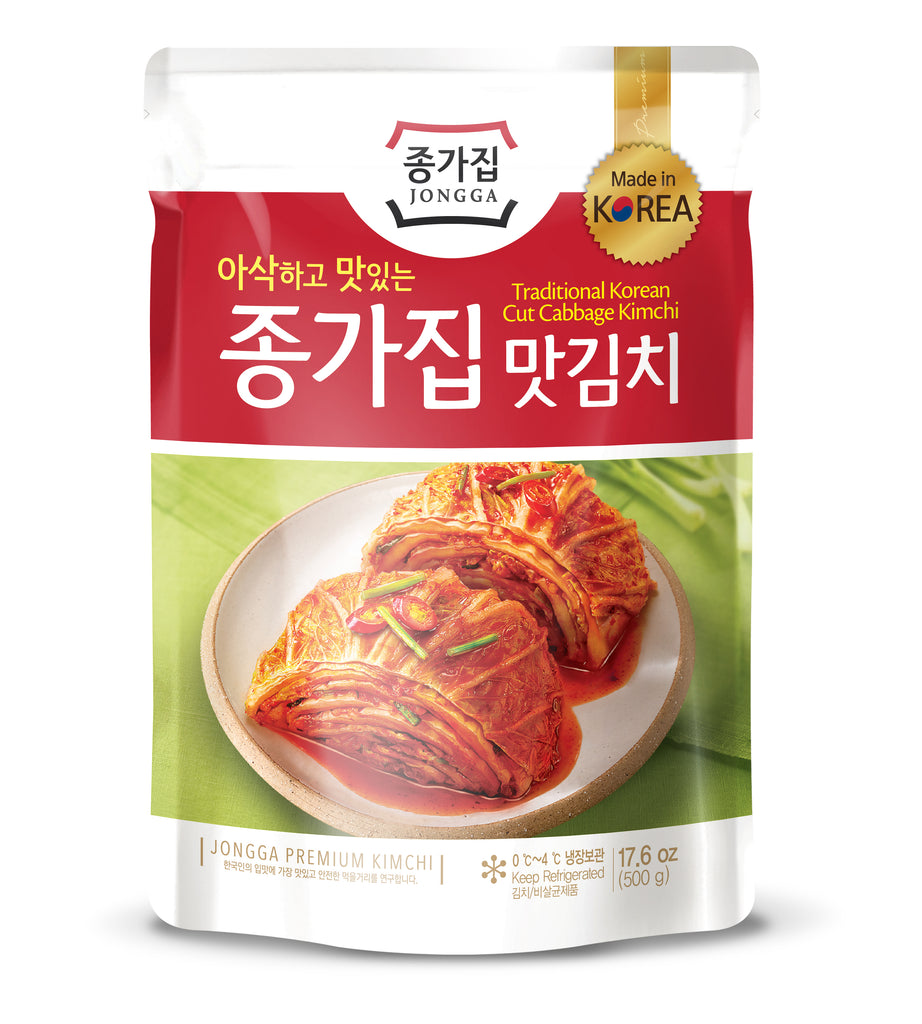 Jongga poggi kimchi whole cabbage 500g - K-Mart