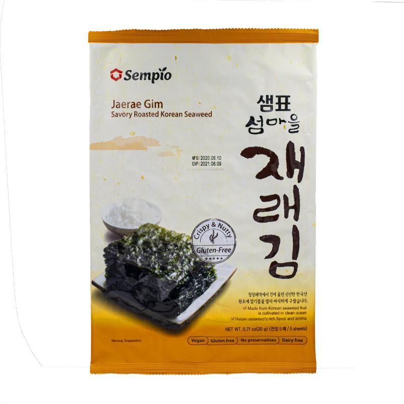 Roasted seasoned seaweed Jaeraegim 20g - K-Mart